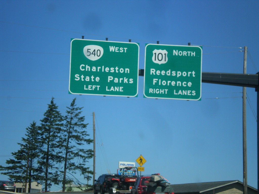 US-101 North Approaching OR-540