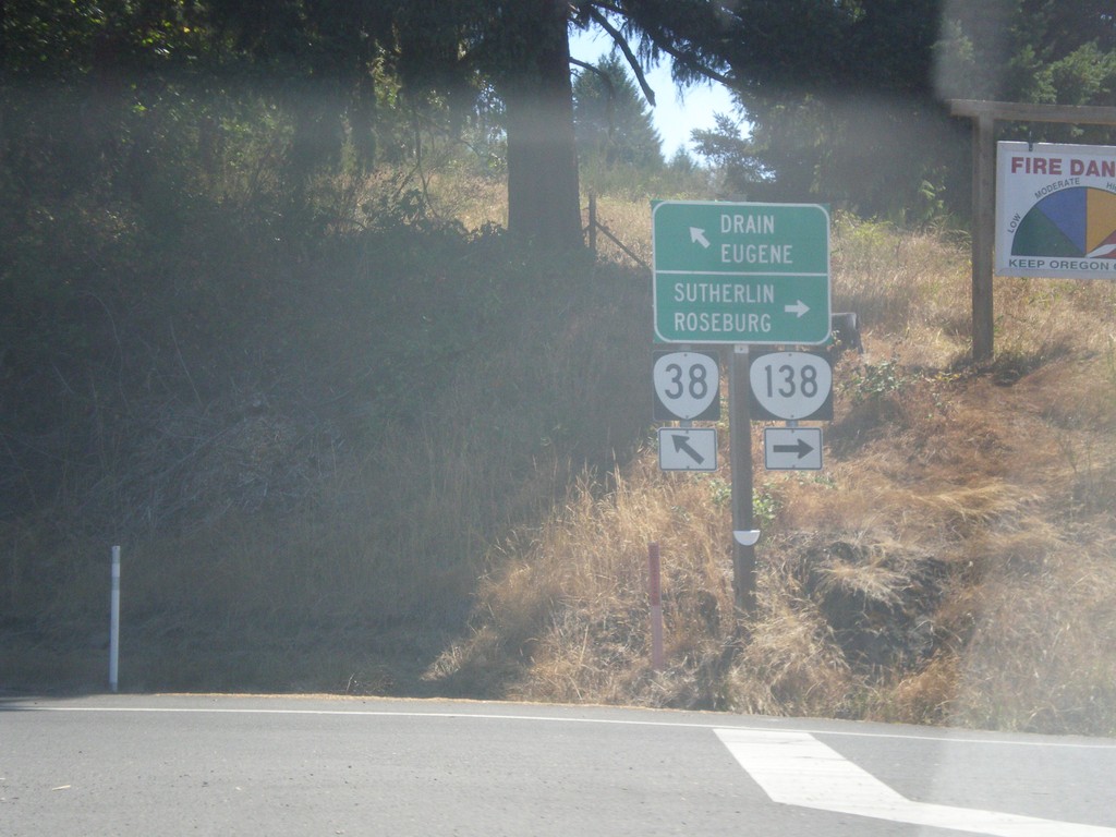 OR-38 East at OR-138