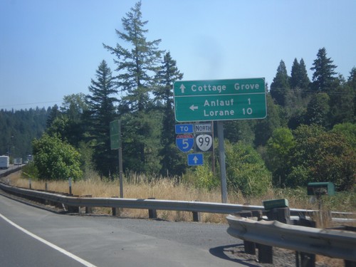 OR-38 East/OR-99 North at Curtin Road Jct.