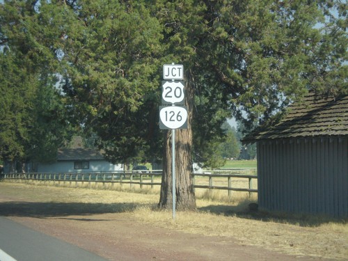 OR-242 East Approaching US-20/OR-126