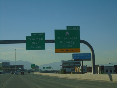 I-15 South - Exits 284 and 283