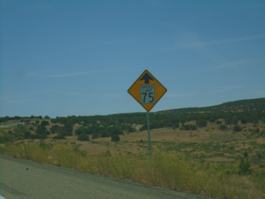 I-70 East - Speed Reduced to 75 MPH