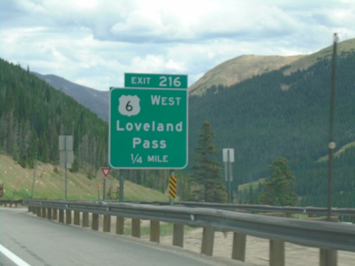 I-70 East - Exit 216