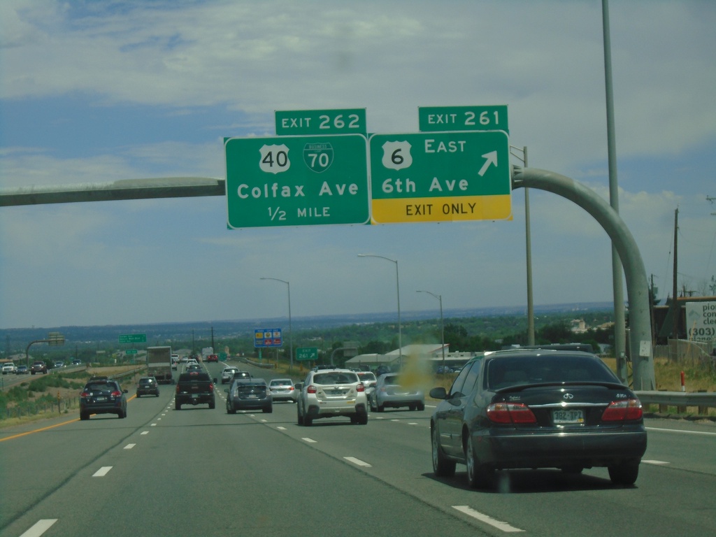 I-70 East - Exits 261 and 262