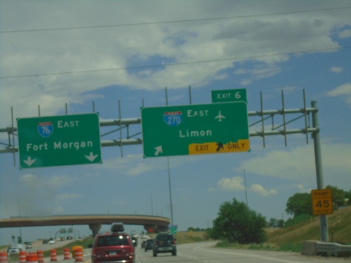 I-76 East - Exit 6