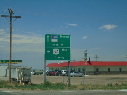 CO-39 North at US-34 West