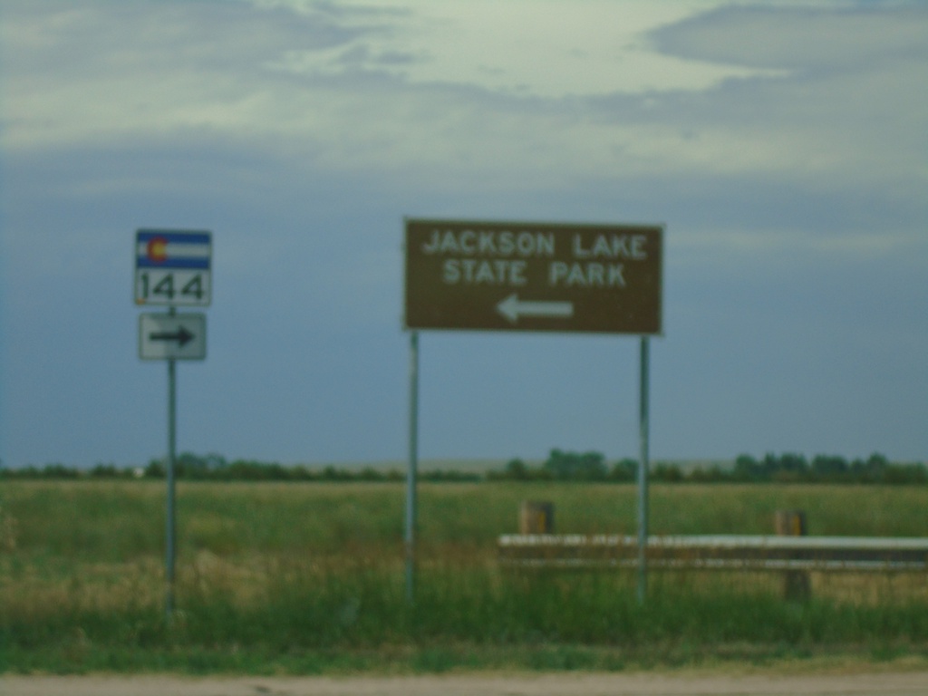 CO-144 East - Jackson Lake State Park Jct.