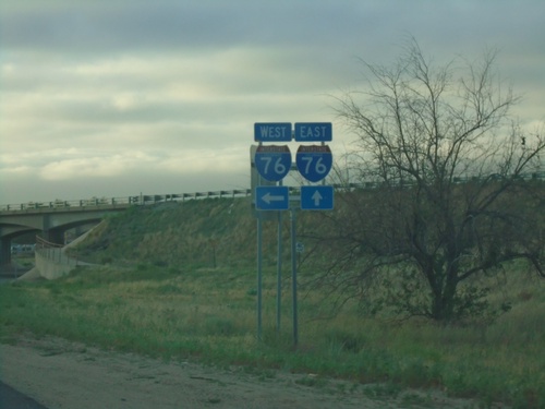 CO-144 East Approaching I-76