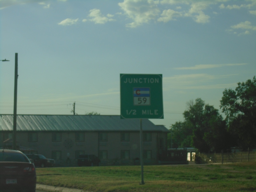 US-34 East Approaching CO-59