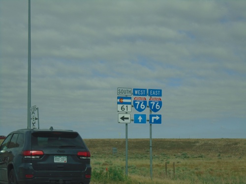 US-6 West at CO-61 South.  Approaching I-76