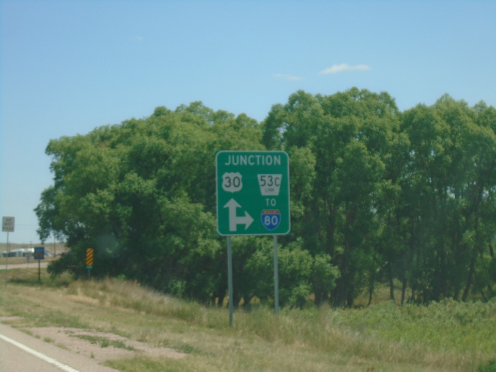 US-30 East Approaching NE-53C Link South