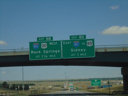 I-25 North - Exits 8B and 8D