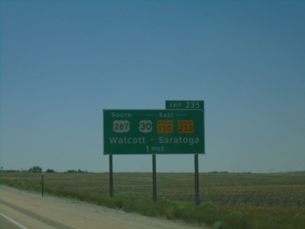 I-80 West - Exit 235