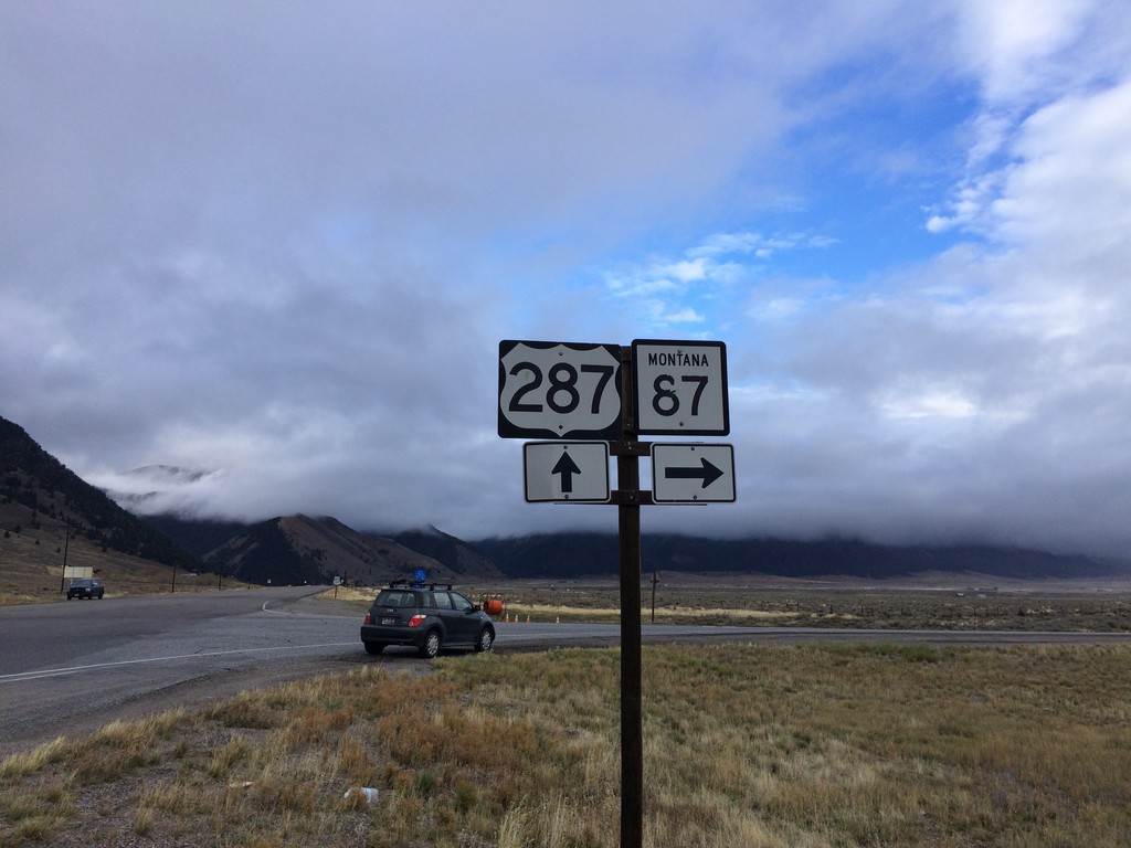 US-287 South at MT-87