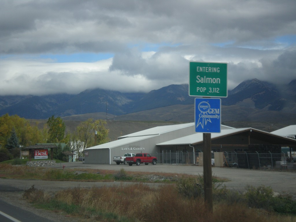 US-93 North - Entering Salmon