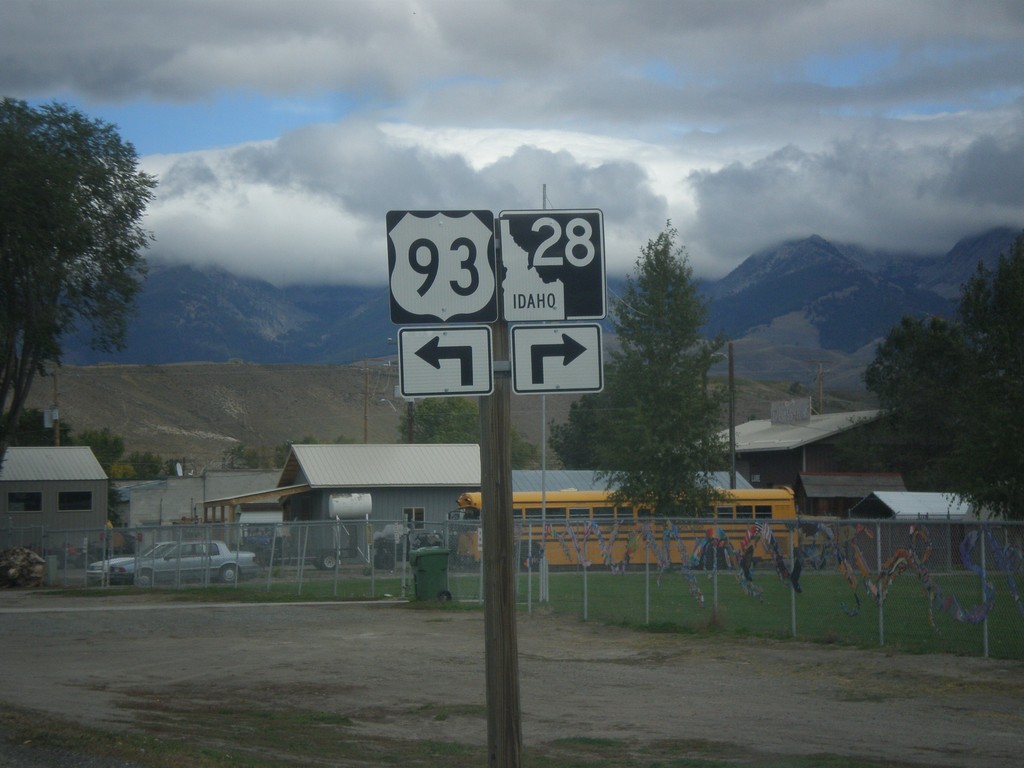 US-93 North Approaching ID-28