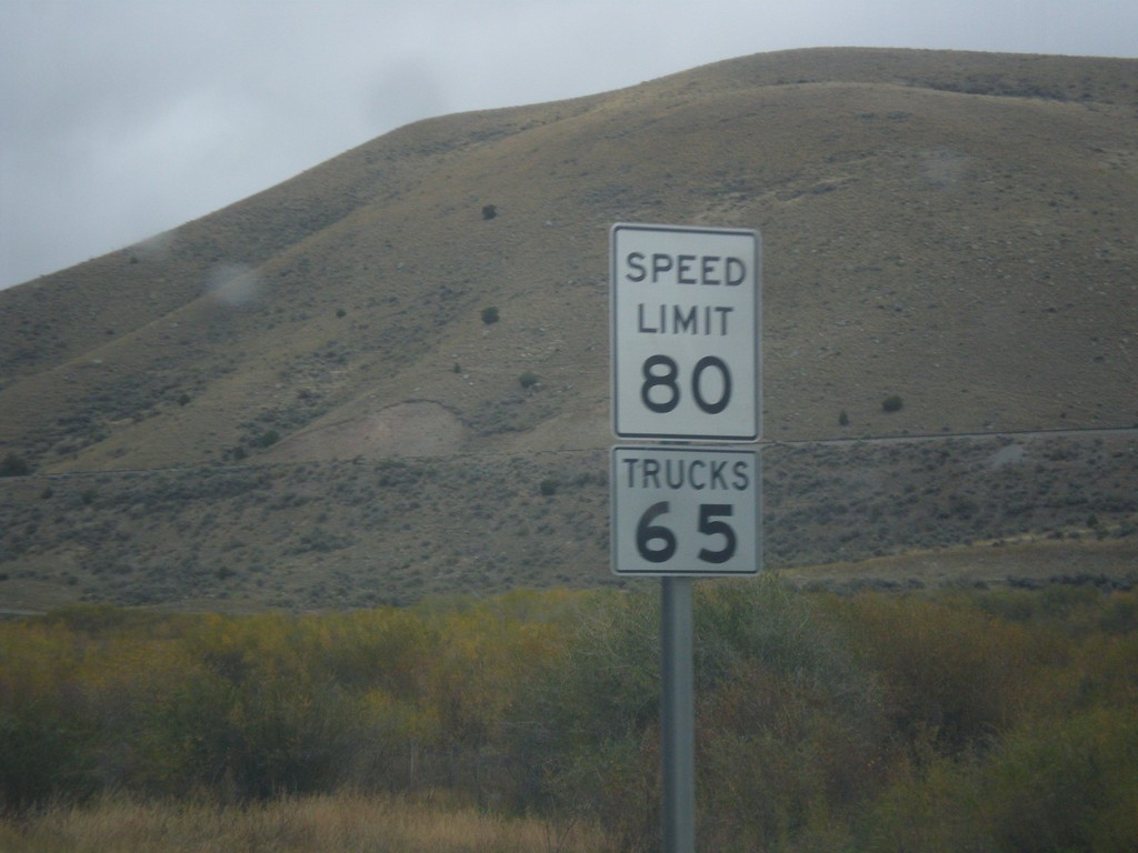 I-15 North - Speed Limit 80