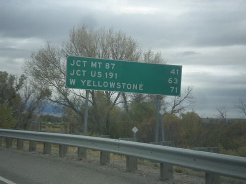 US-287 South - Distance Marker