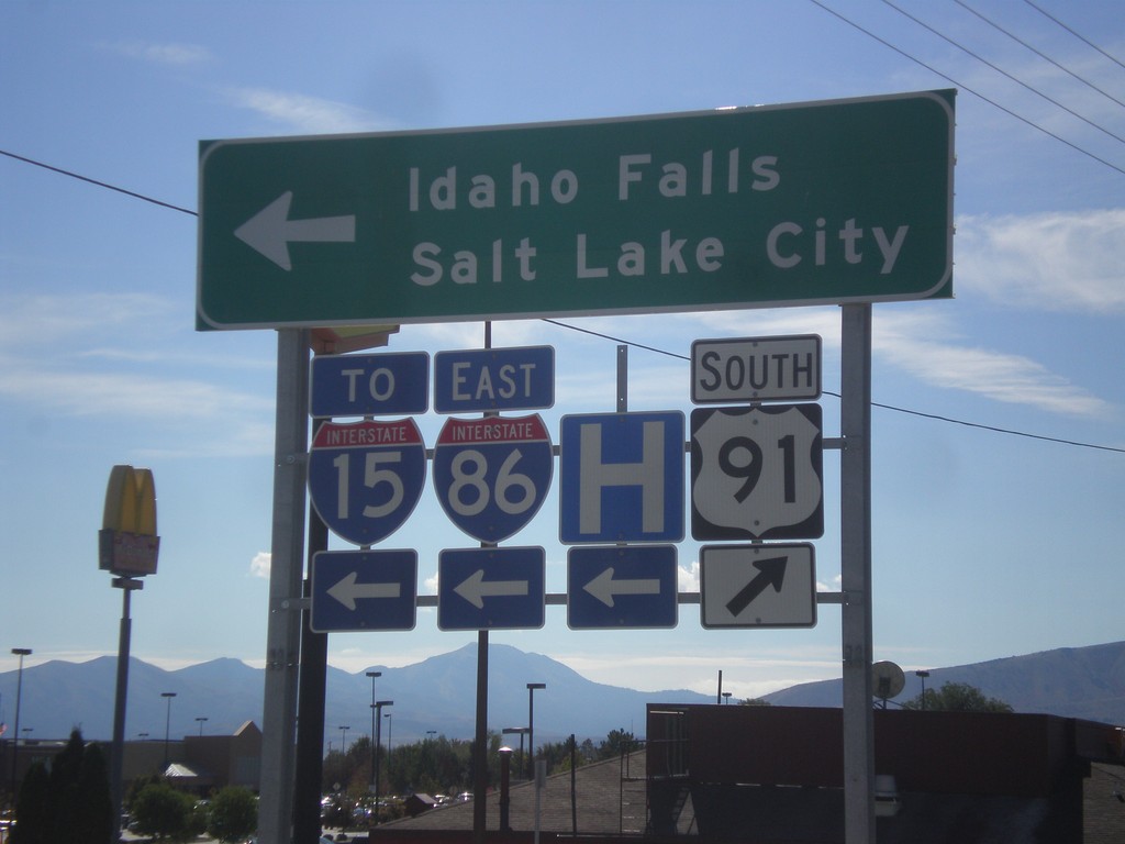 US-91 South at I-86 East (To I-15)