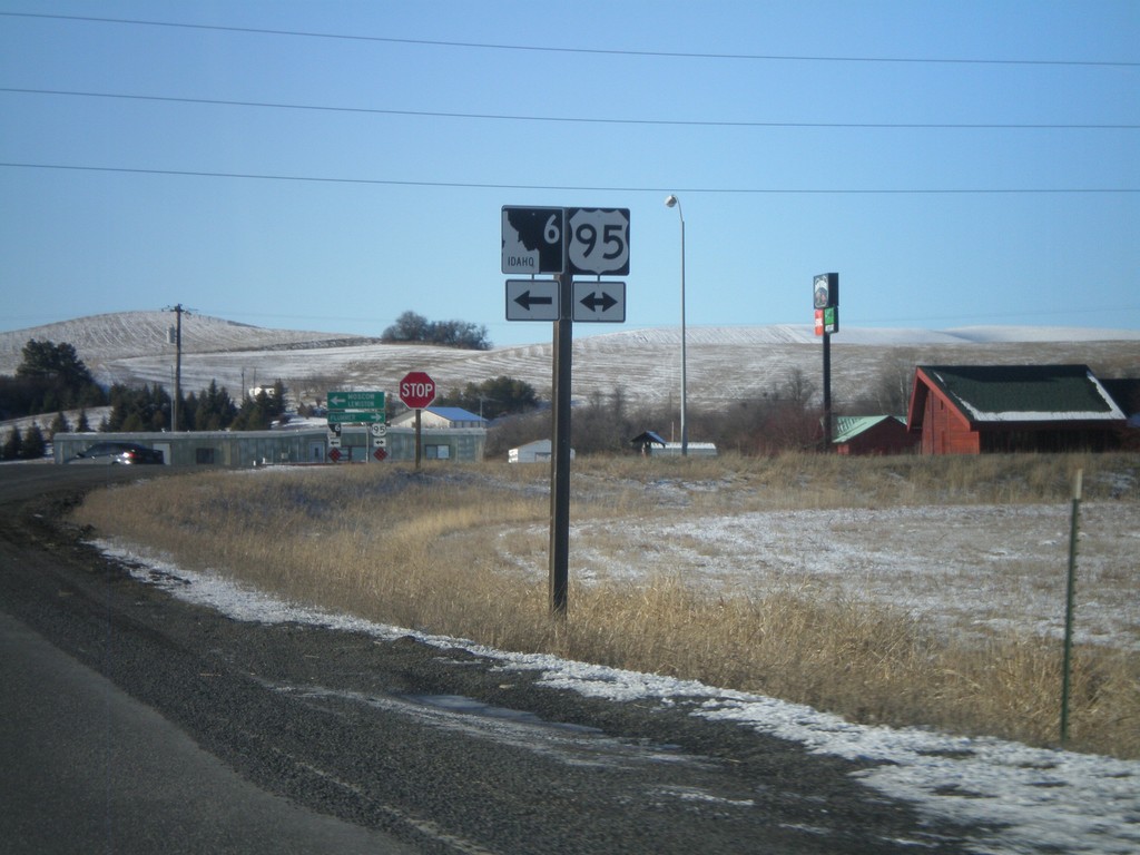 ID-6 West Approaching US-95