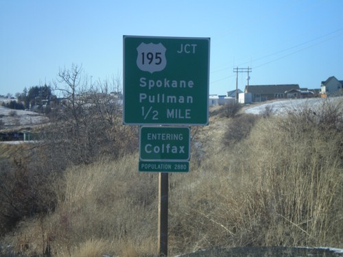 WA-272 West Approaching US-195