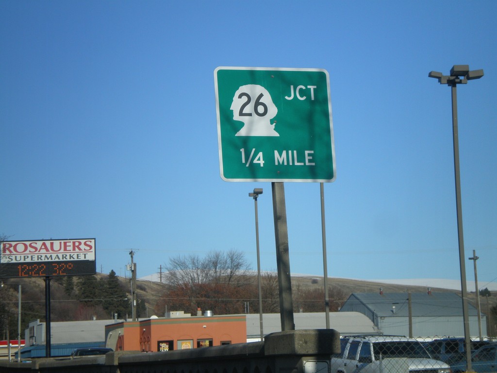 US-195 North Approaching WA-26