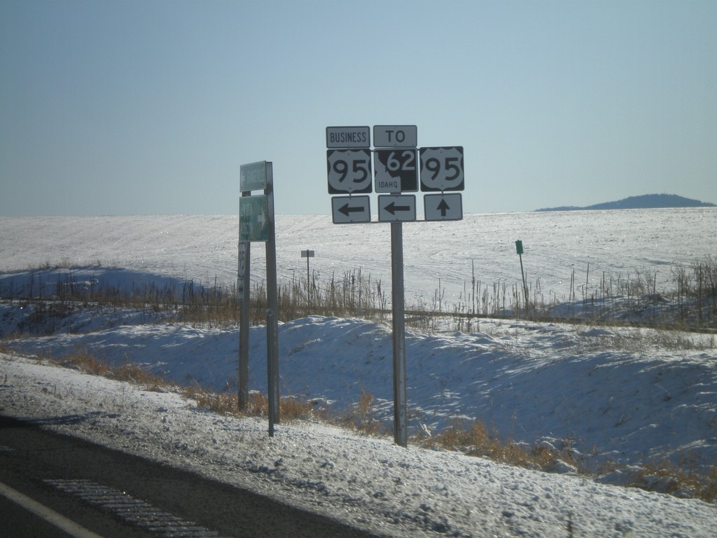 US-95 South at Business US-95/To ID-62