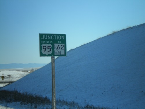 US-95 South Approaching Business US-95/To ID-62