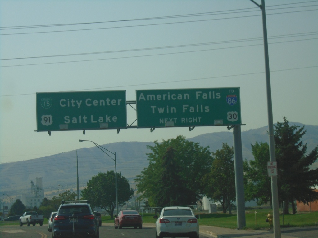 US-91/BL-15 South Approaching US-30