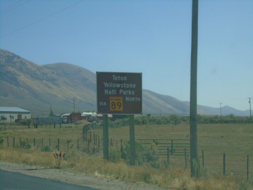 US-30 West - Use WY-89 For Teton and Yellowstone National Parks