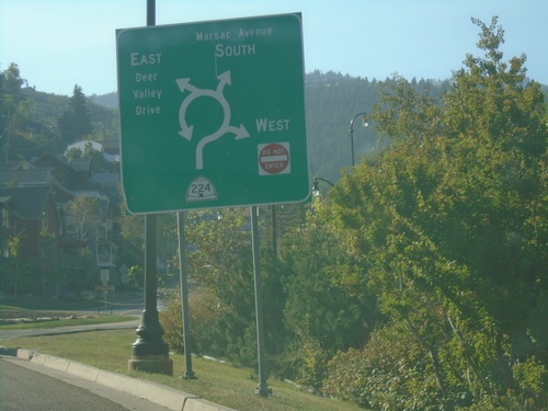 UT-224 at Deer Valley Drive/Marsac Ave. Roundabout