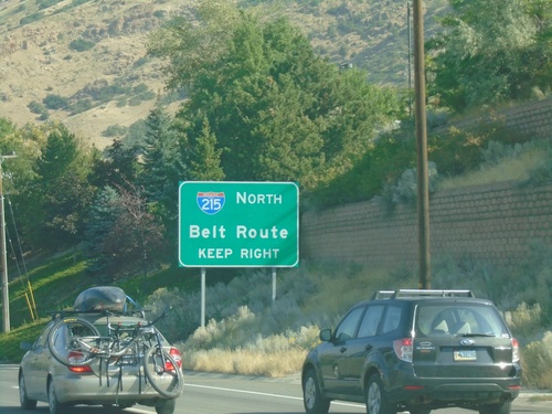 UT-190 West Approaching I-215 North