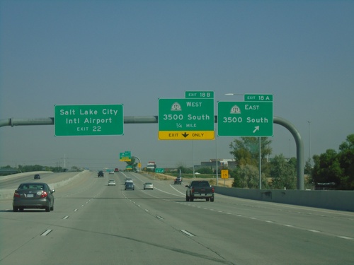 I-215 North - Exits 18A and 18B