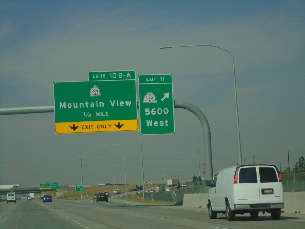 UT-201 West - Exits 11 and 10B-A