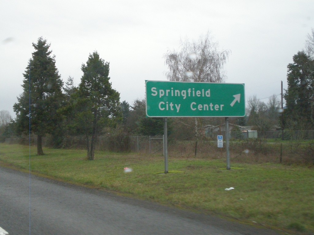 OR-126 East at Springfield City Center Exit