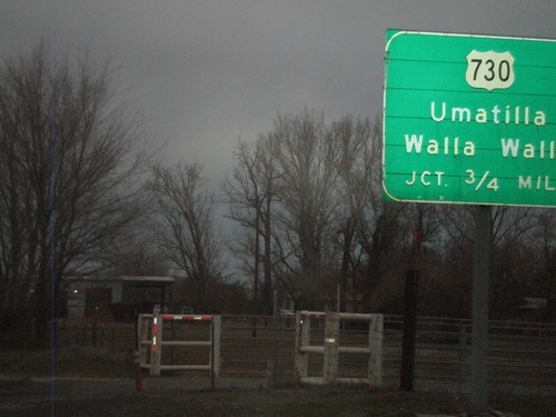 US-395 North Approaching US-730