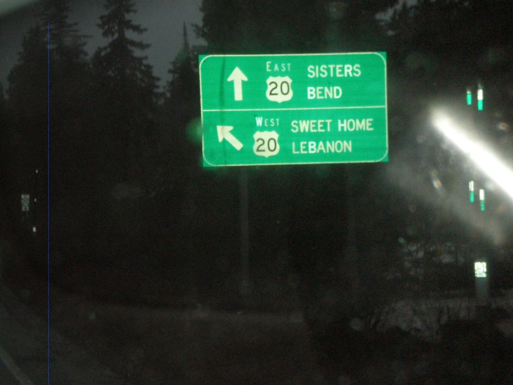 OR-126 East at US-20 Near Santiam Pass