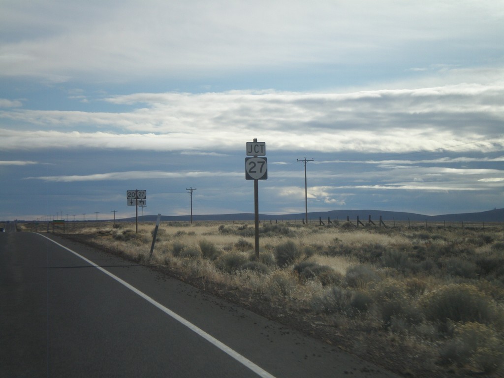 US-20 East Approaching OR-27