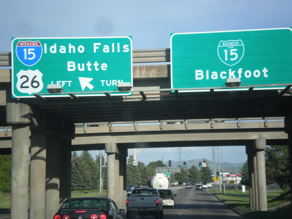 US-26 East at I-15 North and BL-15