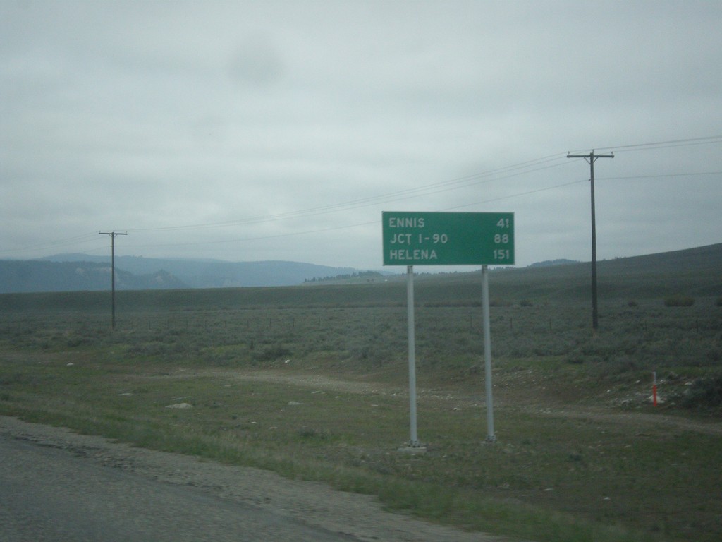 US-287 North - Distance Marker