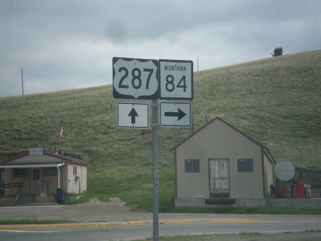 US-287 North at MT-84