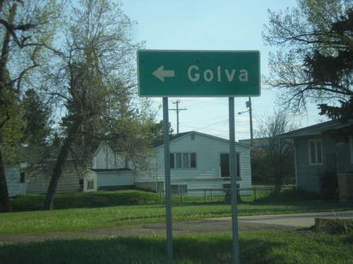 ND-16 South - Turn left for Golva