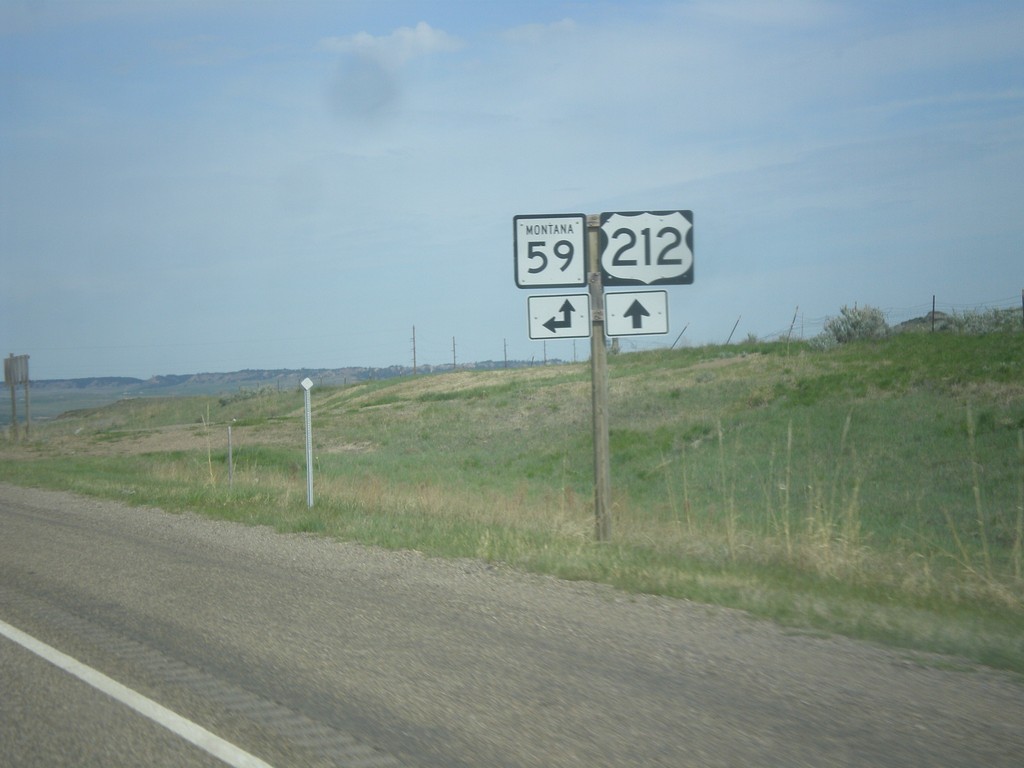 US-212 West at MT-59