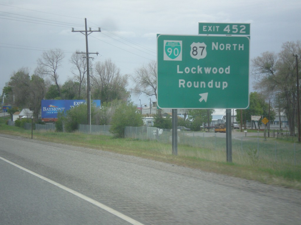 I-90 West - Exit 452