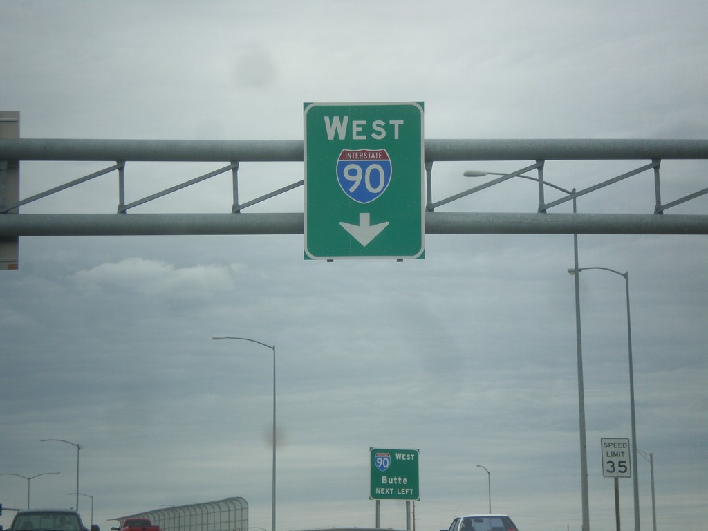 King Ave. West Approaching I-90 West