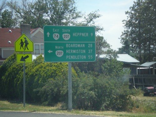 OR-74 East at OR-207