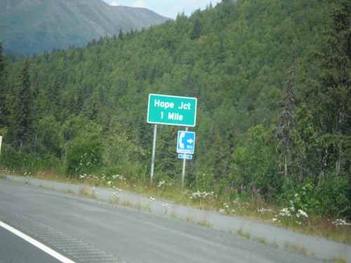 AK-1 South Approaching Hope Jct.