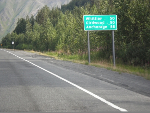 AK-1 North - Distance Marker