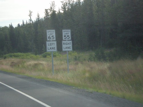 AK-1 North - Passing Lane Speeds