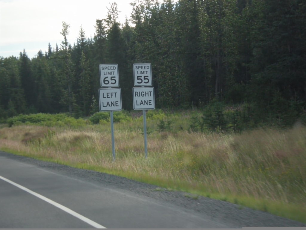 AK-1 North - Passing Lane Speeds